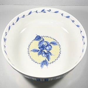 Large Noritake Casual Gourmet Blue bowl